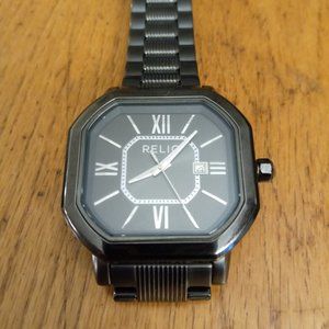 Mens Black Relic Watch Condition working pre owned